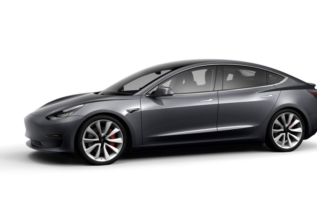 Coche Tesla Model 3, el coche eléctrico más vendido en España
